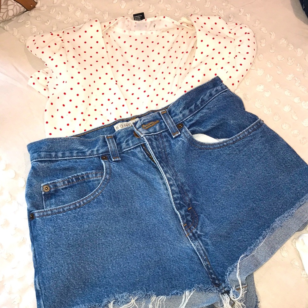 High rise shorts